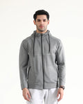 Men Zip Thru Active Wear Hoodie